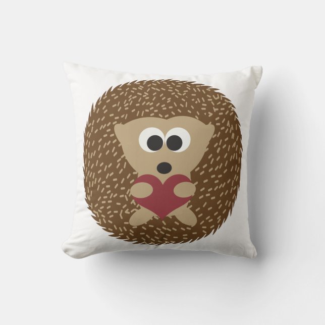 Almofada Coração Hedgehog Hugging (Frente)