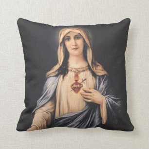 Almofada Coração imaculado da mãe do Virgin de Mary Mado