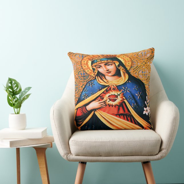 Almofada Coração Imaculado de Maria (Cadeira)