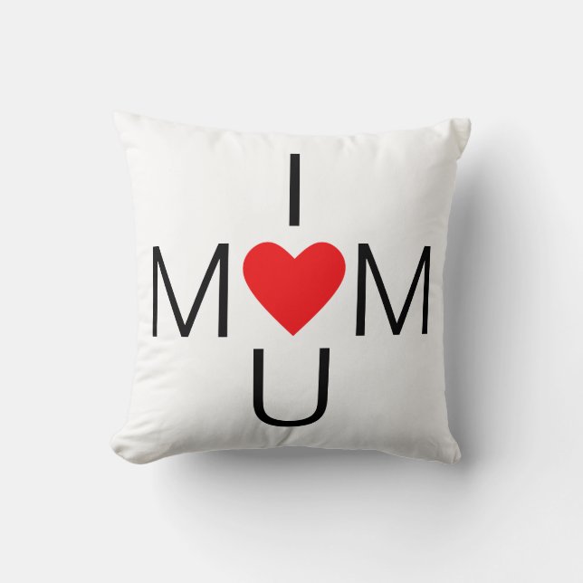 Almofada Coração Moderno Amor de Mãe (Frente)