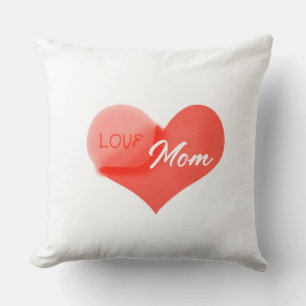 Almofada Coração que diz Amor pela Mamãe em um