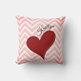Almofada Coração Vermelho no Travesseiro decorativo de Stri