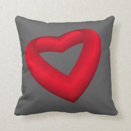 Almofada Coração Vermelho Vibrante