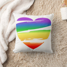 Almofada Corações Arco-Íris Celebrações do Mês LGBT