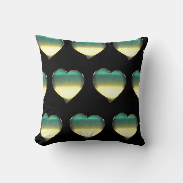 Almofada Corações Cromo padrão 7 (Frente)
