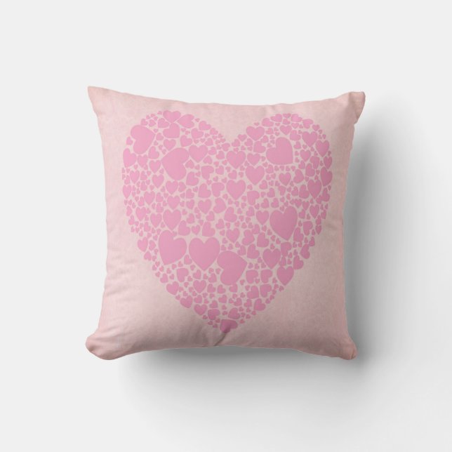 Almofada Corações de Rosa (Frente)