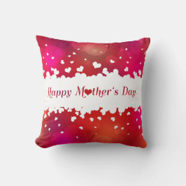Almofada Corações Dias de as mães Felizes e Adoráveis