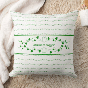 Almofada Corações Entrelaçados Monogramados