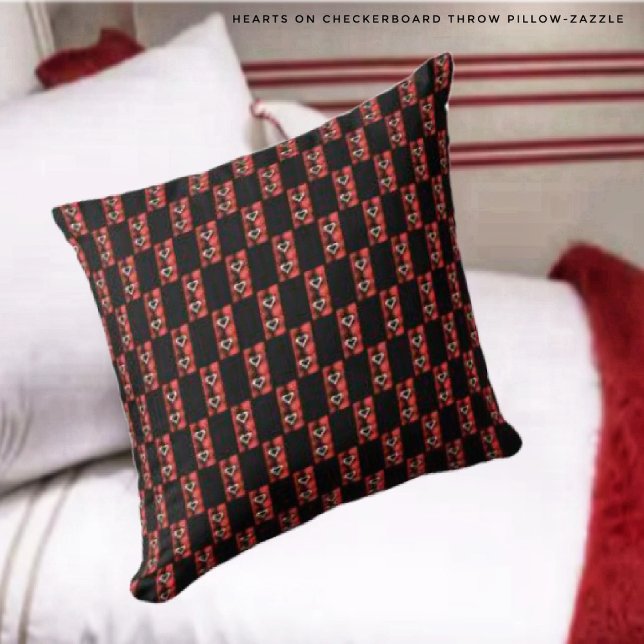 Almofada Corações no Quadro de Verificação (Criador carregado)