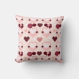 Almofada Corações Rosa