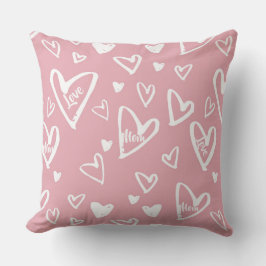 Almofada Corações Rosa da Mamãe