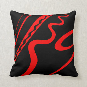 Almofada Corajoso e brilhante - design tribal vermelho e