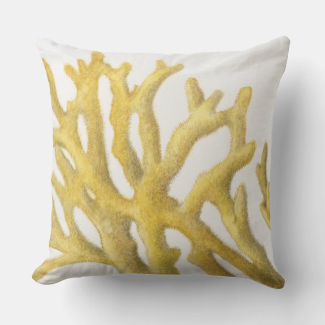 Almofada Coral amarelo (Frente)