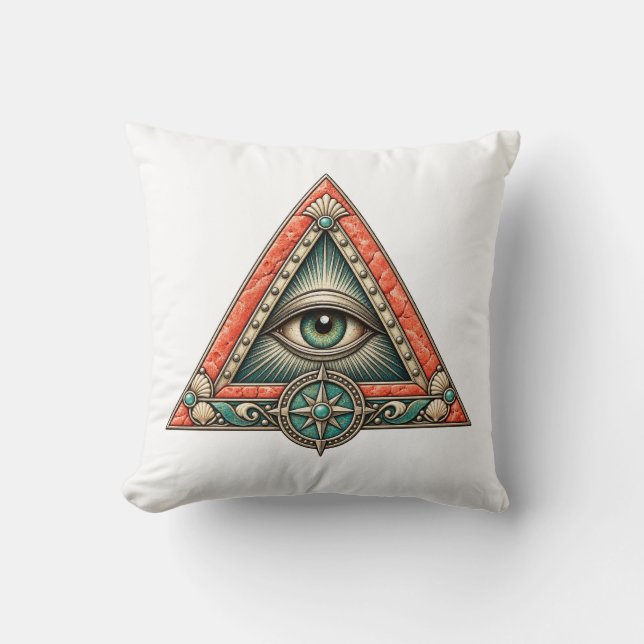 Almofada Coral Compass Eye (Frente)