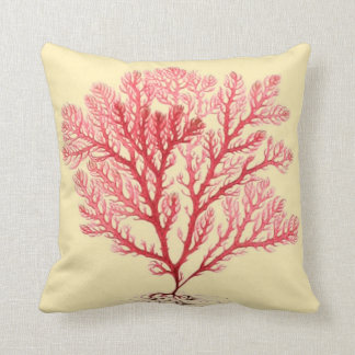 Almofada Coral litoral do rosa do travesseiro decorativo da