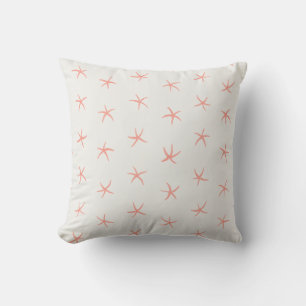Almofada Coral Love Starfish Padrão OffWhite