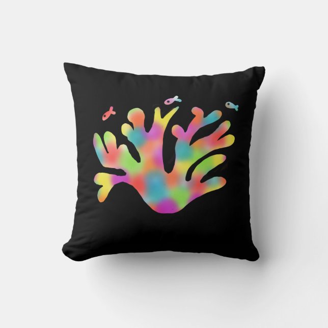 Almofada Coral neon  (Frente)