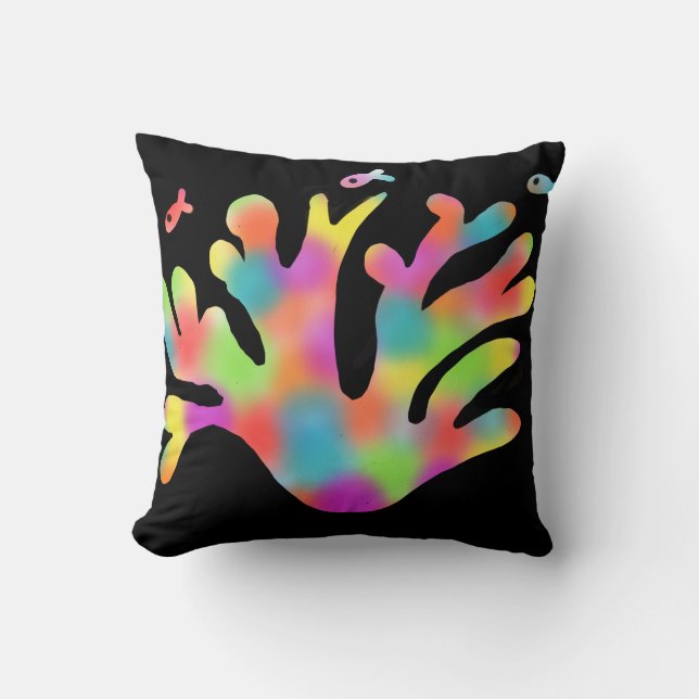 Almofada Coral neon  (Frente)
