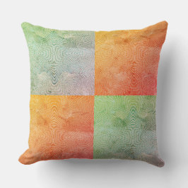 Almofada Coral Twirl Grunge Patina