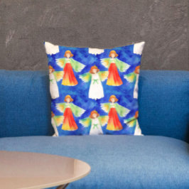 Almofada Corante Corajoso Guardião Angels Blue Watercolor K