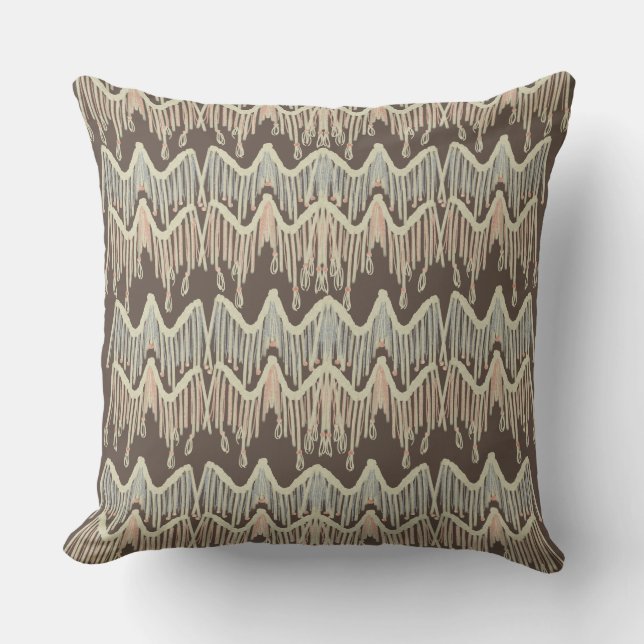 Almofada Corda de Macrame Moderno Boho (Frente)