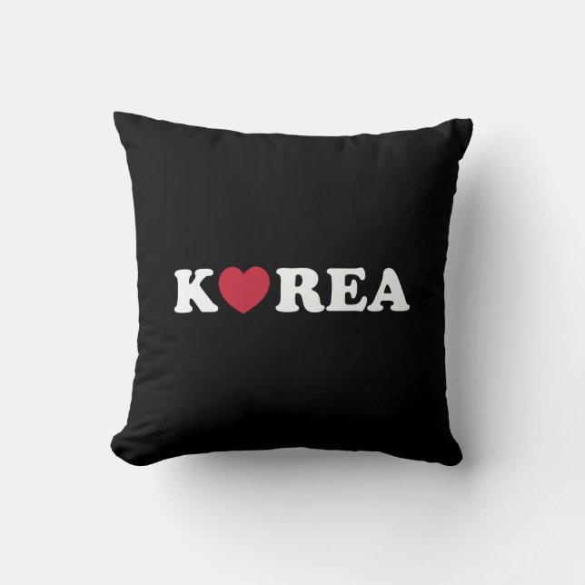 Almofada Coreia Love Heart Travesseiro decorativo (Frente)