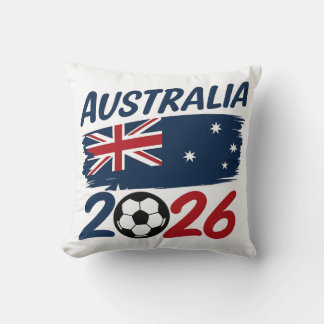 Almofada Cores da Bandeira do Design de Fã de Futebol da Au