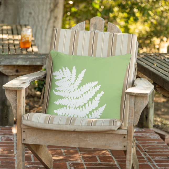 Almofada Cores de Fundo Personalizadas do Woodland Fern Lea (Cadeira)