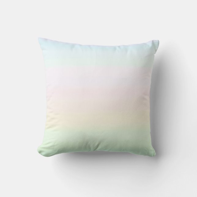 Almofada Cores Pastel Suaves Gradiente Elegante (Frente)
