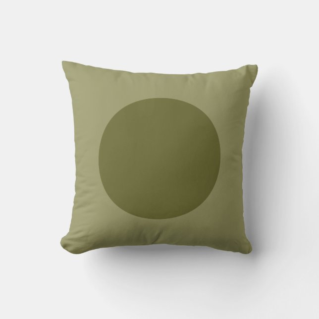 Almofada Cores redondas - Dp Olive e Khaki (Frente)