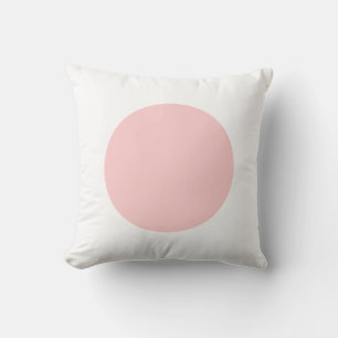 Almofada Cores redondas - Rosa macio e branco