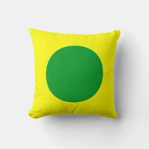 Almofada Cores Redondas - Verde-Grama e Amarelo