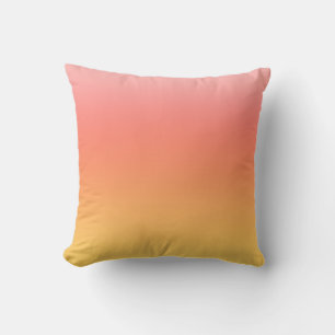 Almofada Cores simples - Amarelo a Rosa Mistura