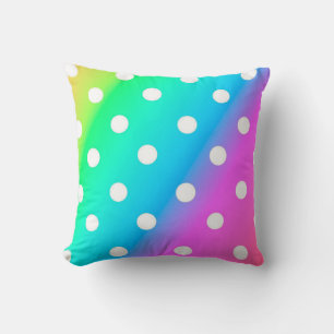 Almofada Cores travesseiro decorativo/arco-íris com Bolinha