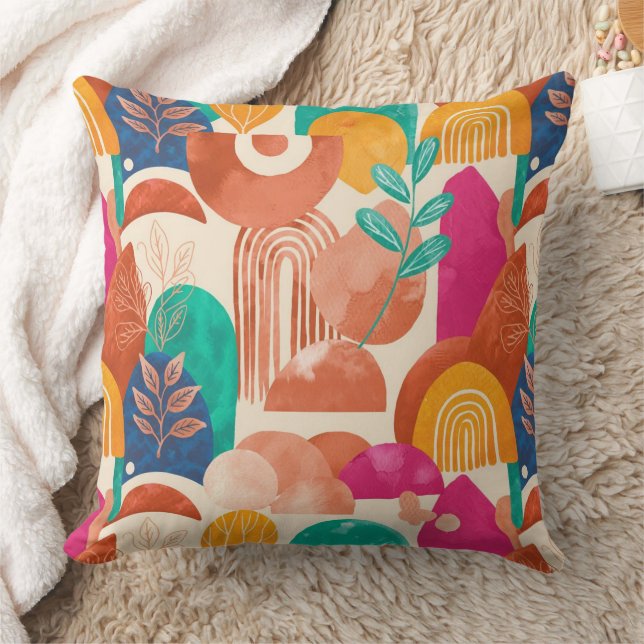 Almofada Cores Vibrantes Boho (Cobertor)