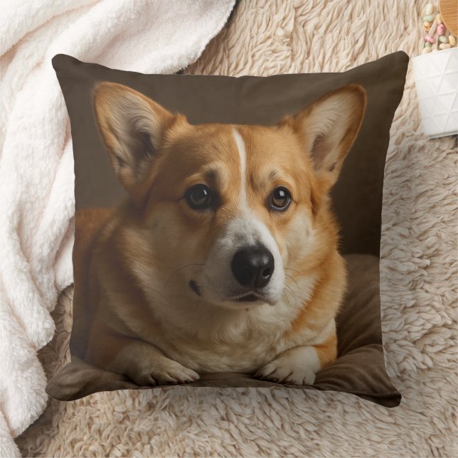 Almofada Corgi Atento (Cobertor)