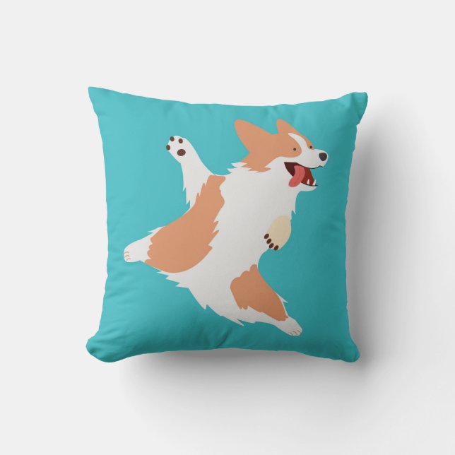 Almofada Corgi Brincalhão (Frente)