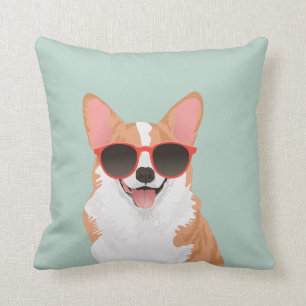 Almofada Corgi de sorriso bonito de Galês do Pembroke para
