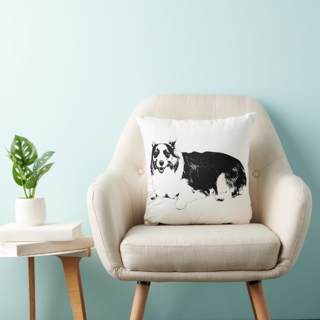 Almofada Corgi Descansando com Tranquilidade (Cadeira)