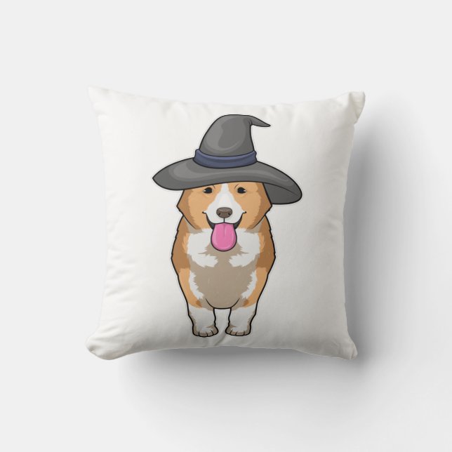 Almofada Corgi Witch (Frente)