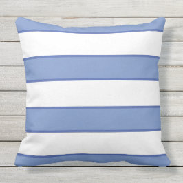 Almofada Cornflower Blue White Elegante Moderno Náutico