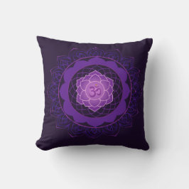 Almofada Coroa Chakra Mandala - Sahasrara Com Om
