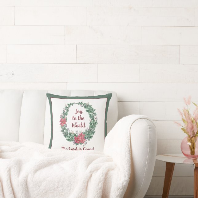 Almofada Coroa de aquarela básica personalizada Natal Féria (Sofá)