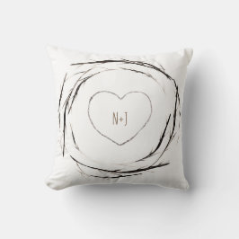 Almofada Coroa de galhos rústicos ramos Country Chic