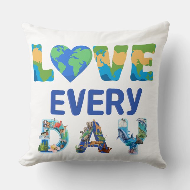 Almofada Correspondência com a Terra do Amor Todos os Dias (Frente)