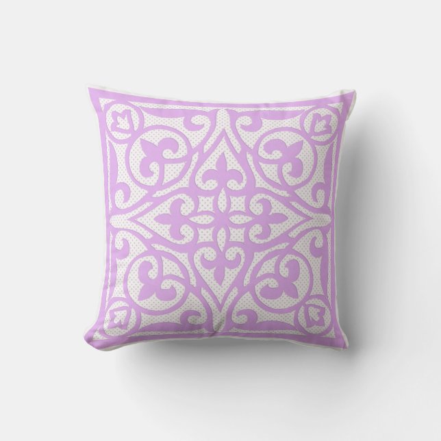 Almofada Corta-pontos suíços sobre a roupa - lavanda (Frente)