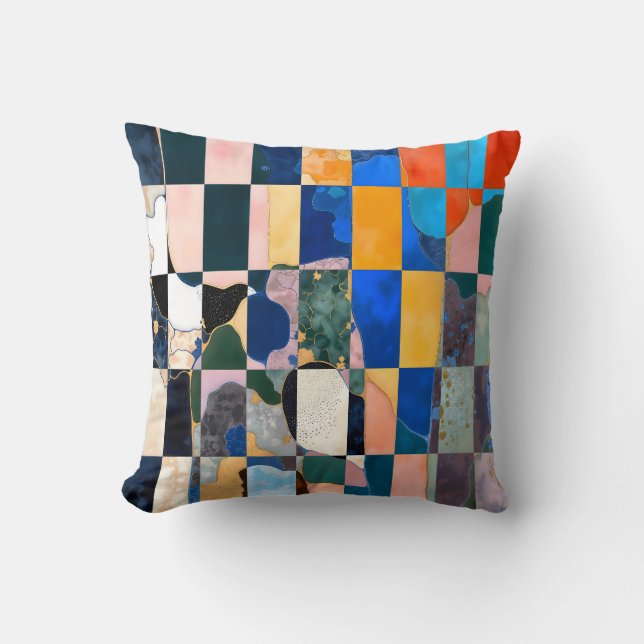 Almofada Cortina de Checkerboard Luxe (Frente)