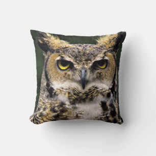 Almofada Coruja-americana (Bubo virginianus), corpo inteiro