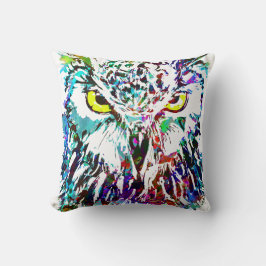Almofada Coruja | Desenho Colorido | TRAVESSEIRO DECORATIVO