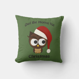 Almofada Coruja está em casa no Natal!